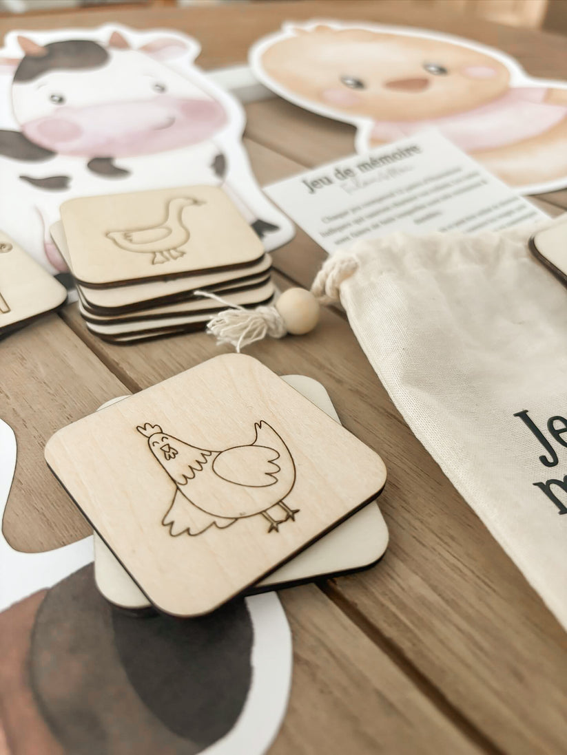 Jeu de mémoire : La ferme Filou&moi