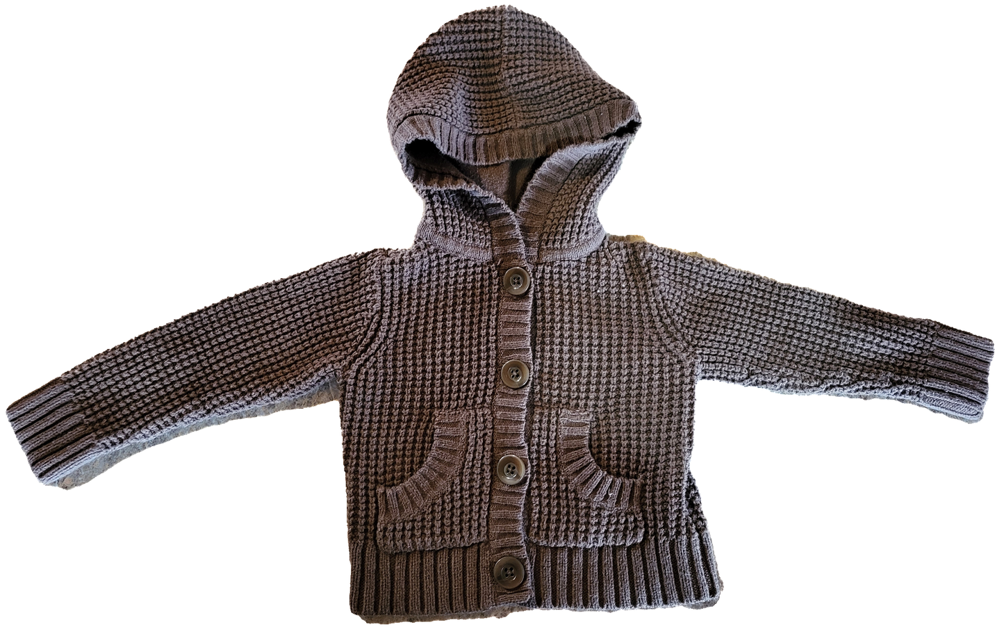 G- Veste brune capuchon - 18 mois