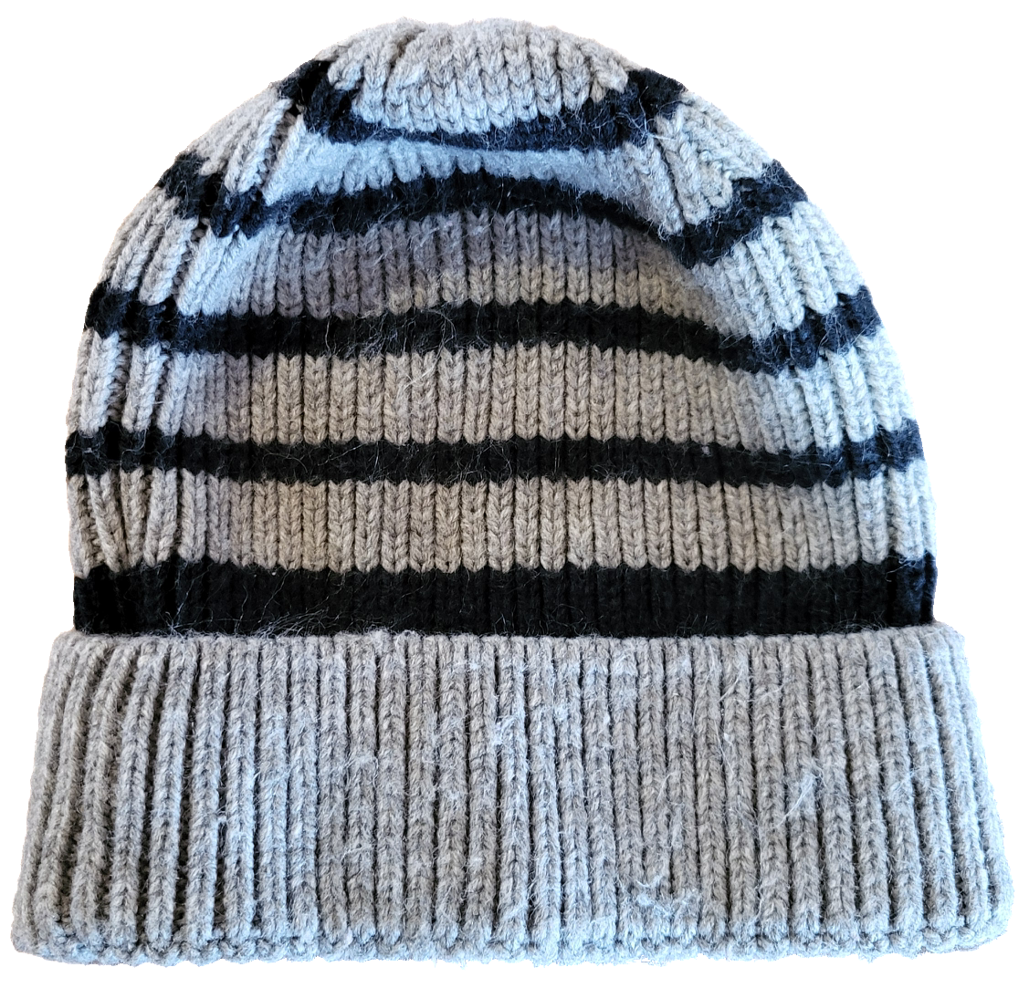 G- Tuque rayé gris