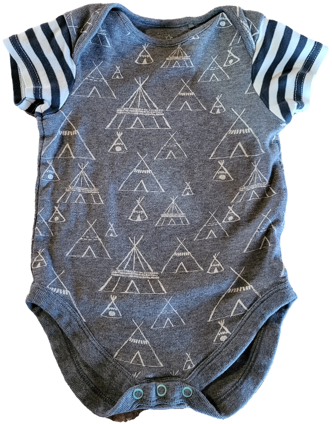 G- Cache-couche court gris tapis- 6 mois