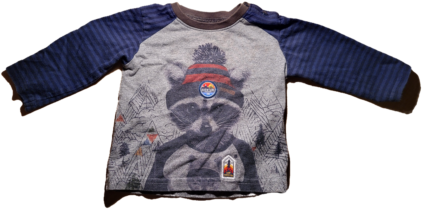 G- Chandail manches longues raton - 6 mois