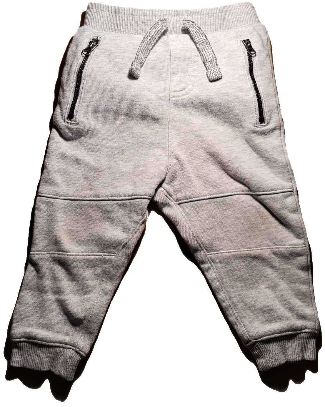G- Pantalon gris - 6/12 mois