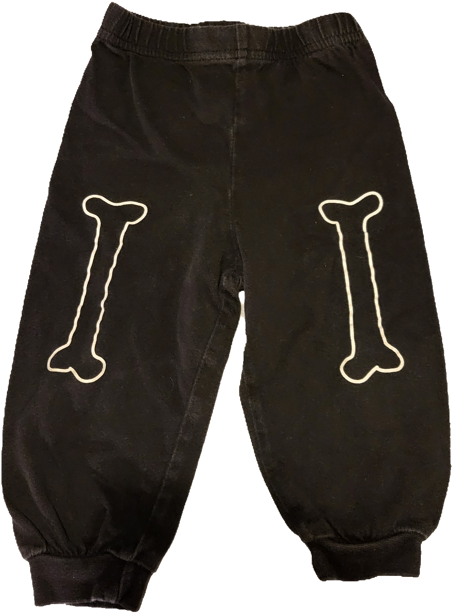 G- Pantalon noir os - 12 mois