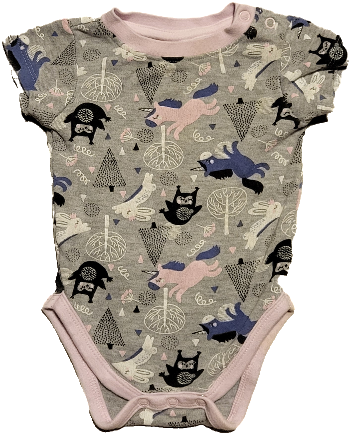 F - Cache-couche licornes - 6 mois