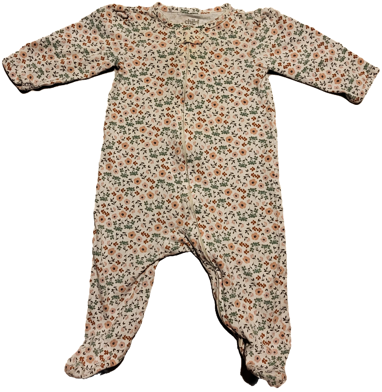 F - Pyjama fleuri - 3/6 mois