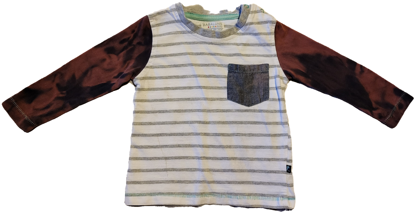 G- Chandail manches longues imparfait - 6/9 mois (délavé)