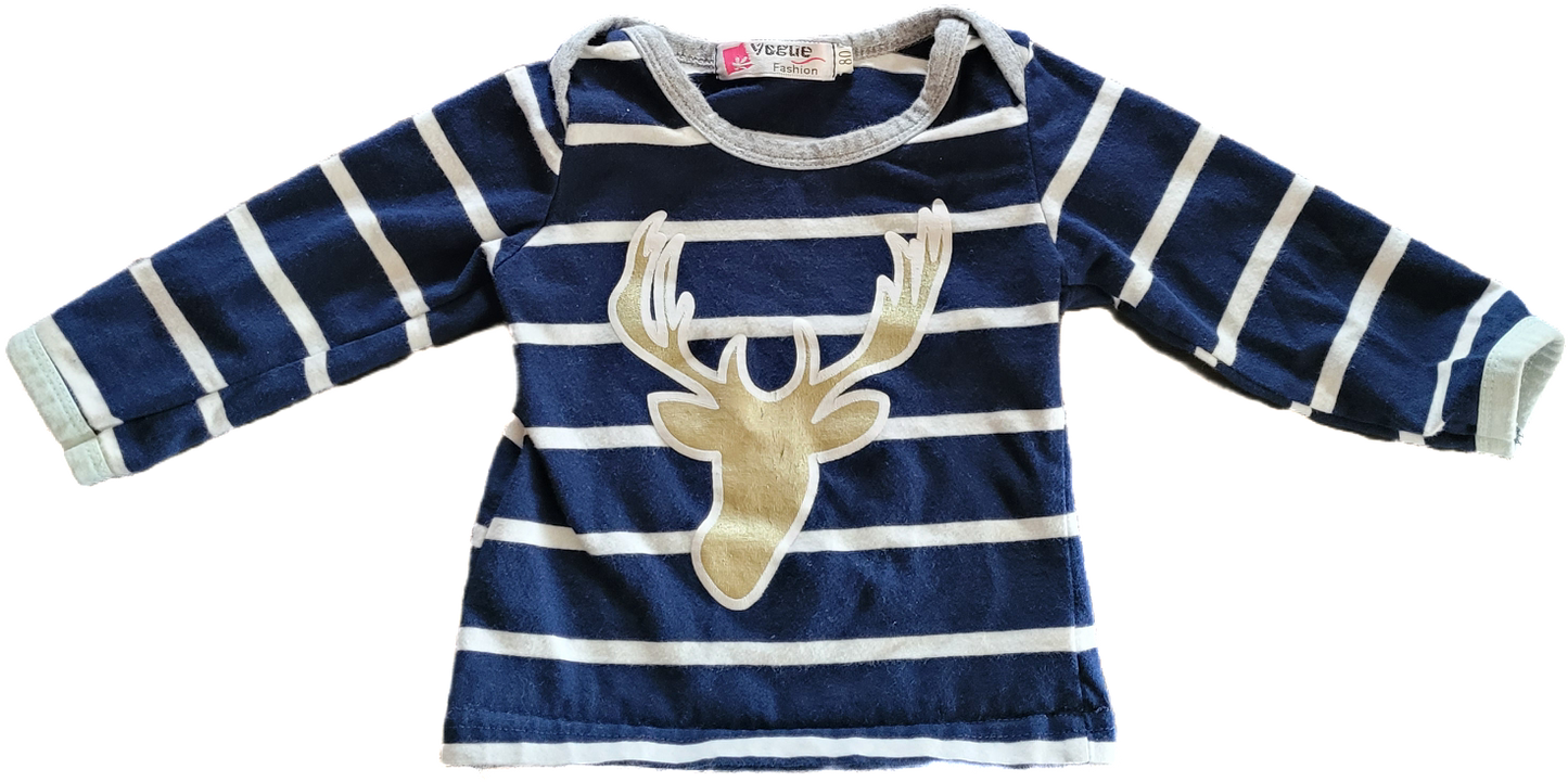 G/F - Chandail chevreuil - 3/6 mois