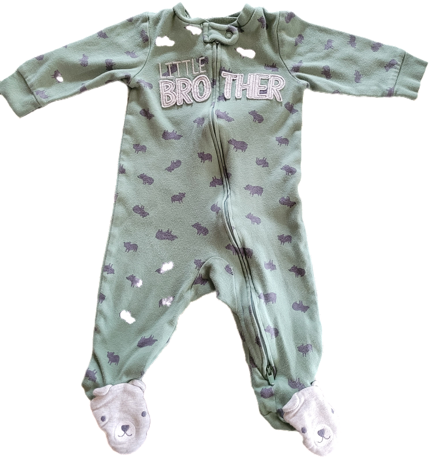 G- Pyjama vert - 3/6 mois