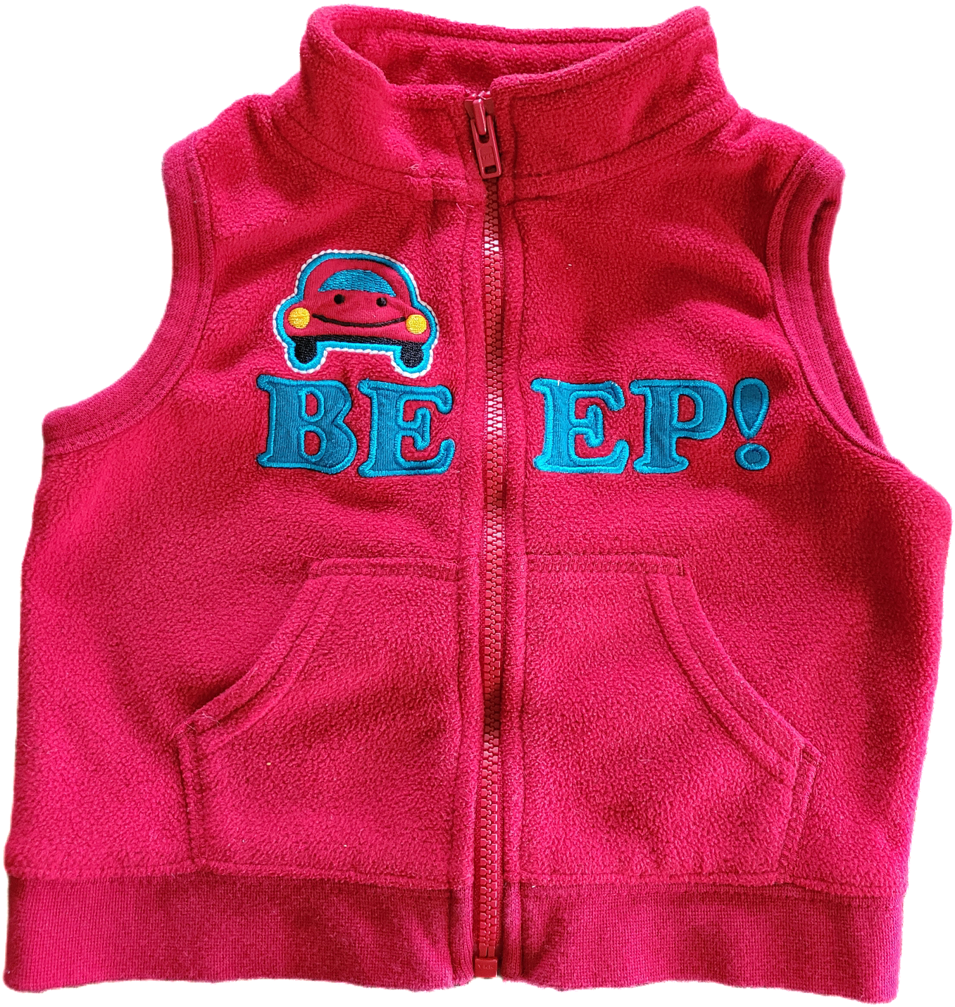 G- Veste rouge - 3/6 mois