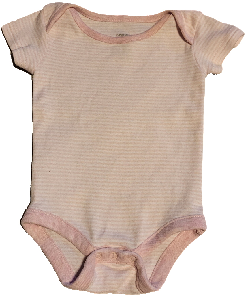 F - Cache-couche rayé rose - N-N