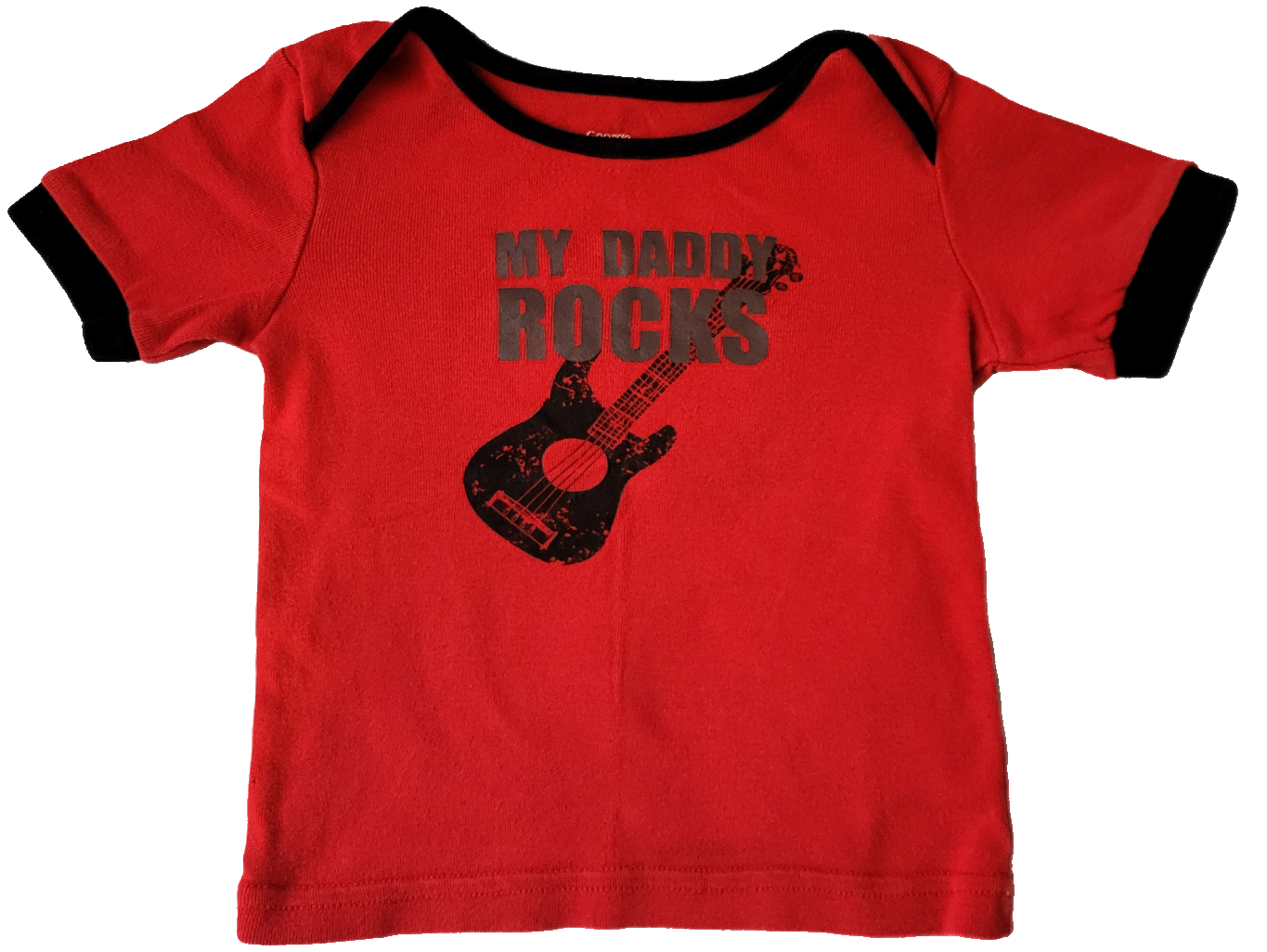 G- T-shirt rouge rock - 12/18 mois