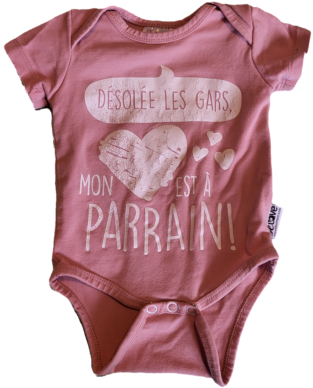 F - Cache-couche court parrain - 6/12 mois