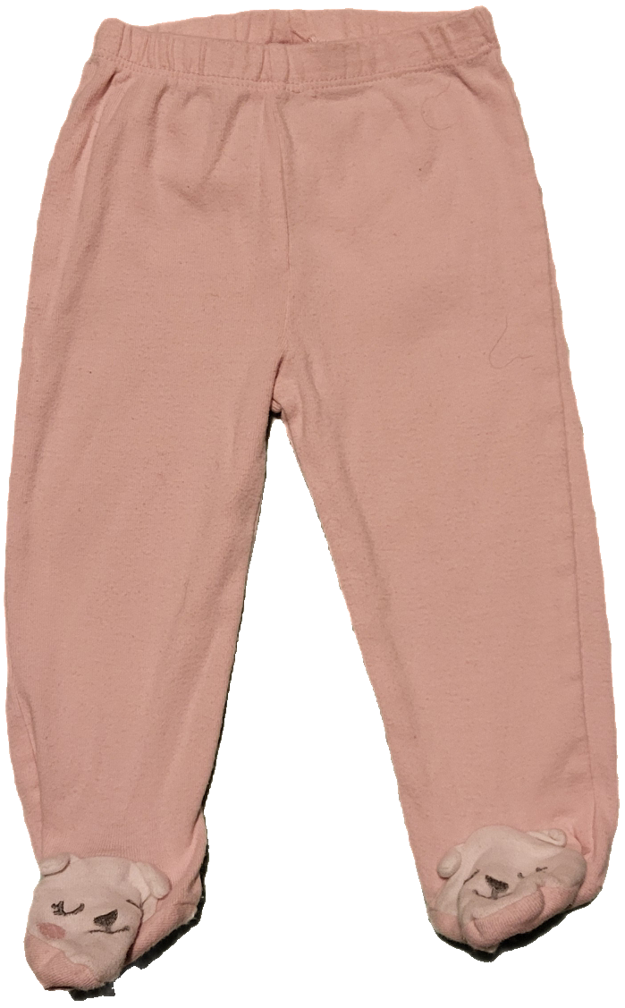 F - Pantalon rose pâle - 6 mois