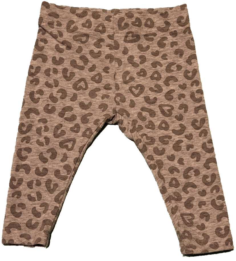 F - Pantalon gris coeur - 3/6 mois