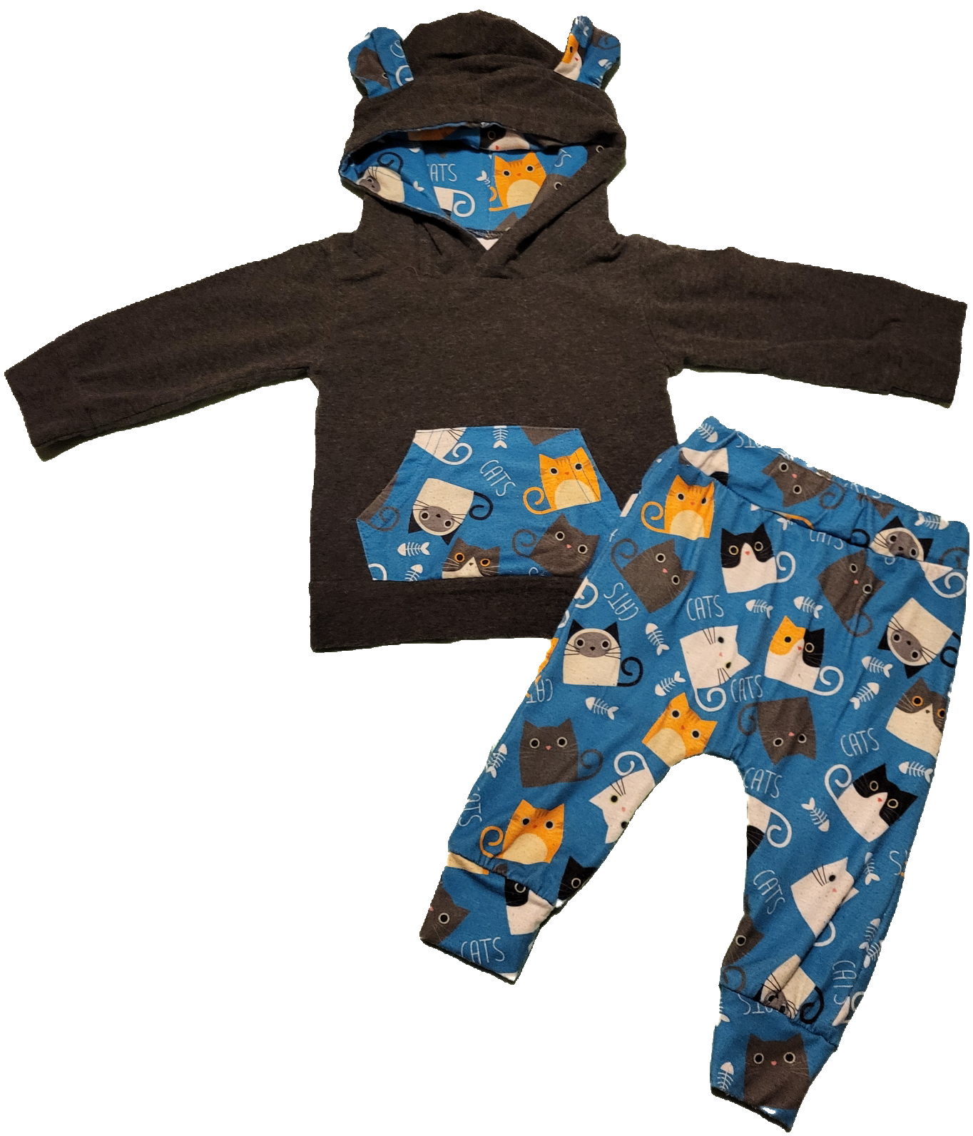 G/ F - Ensemble chats - 3/6 mois