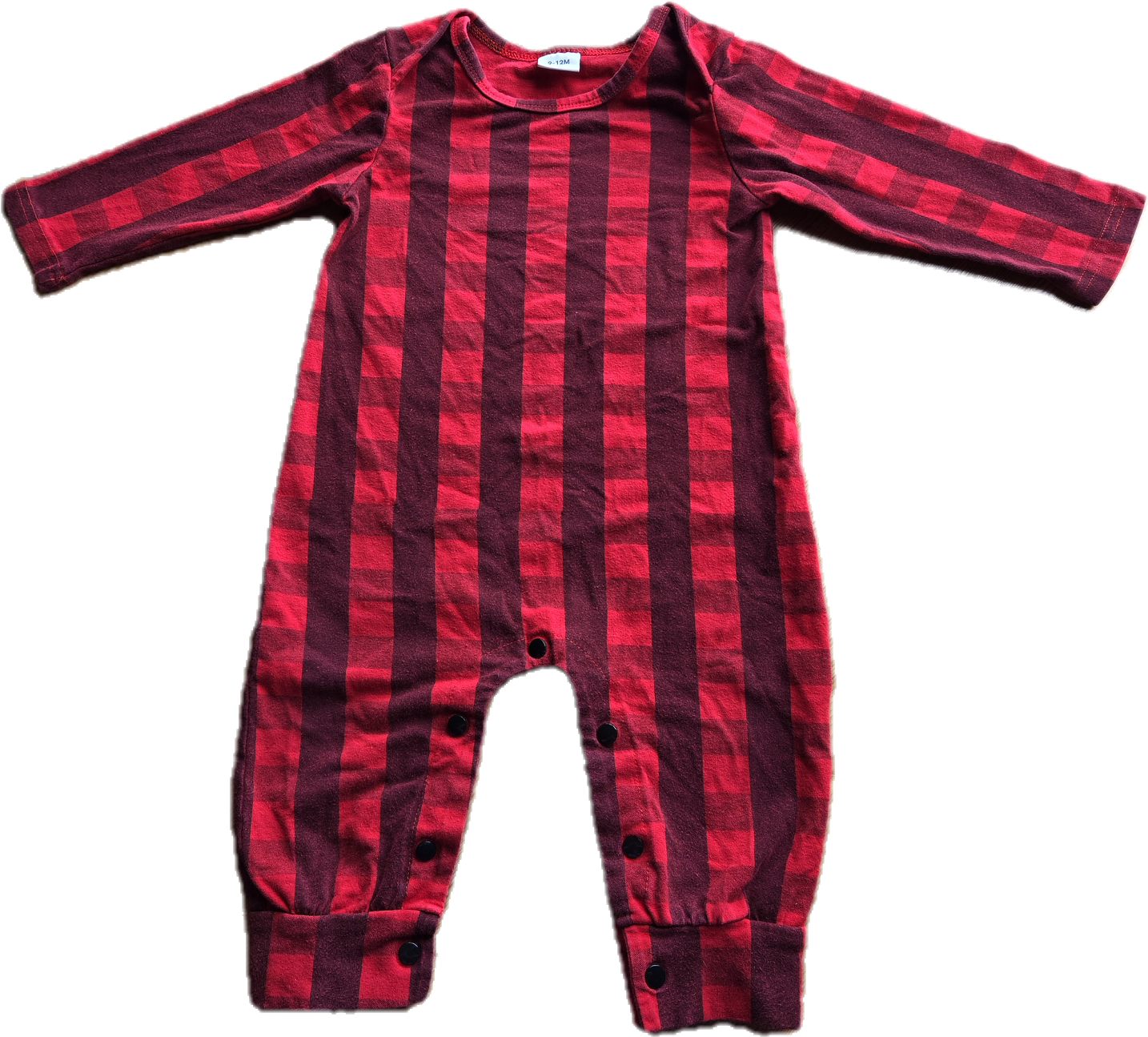 G - Ensemble carreauté - 9/12 mois