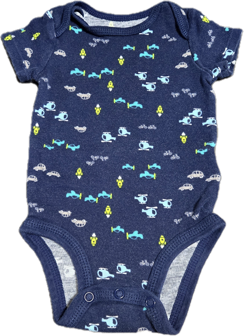 G - Cache-couche court véhicules bleu marine - 0/3 mois - Neuf