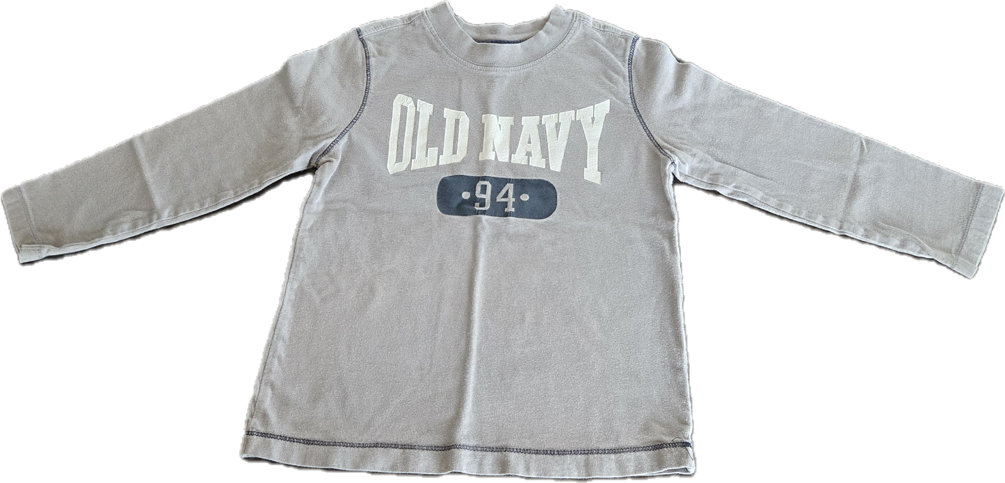 G - Chandail Old Navy gris - 4 ans