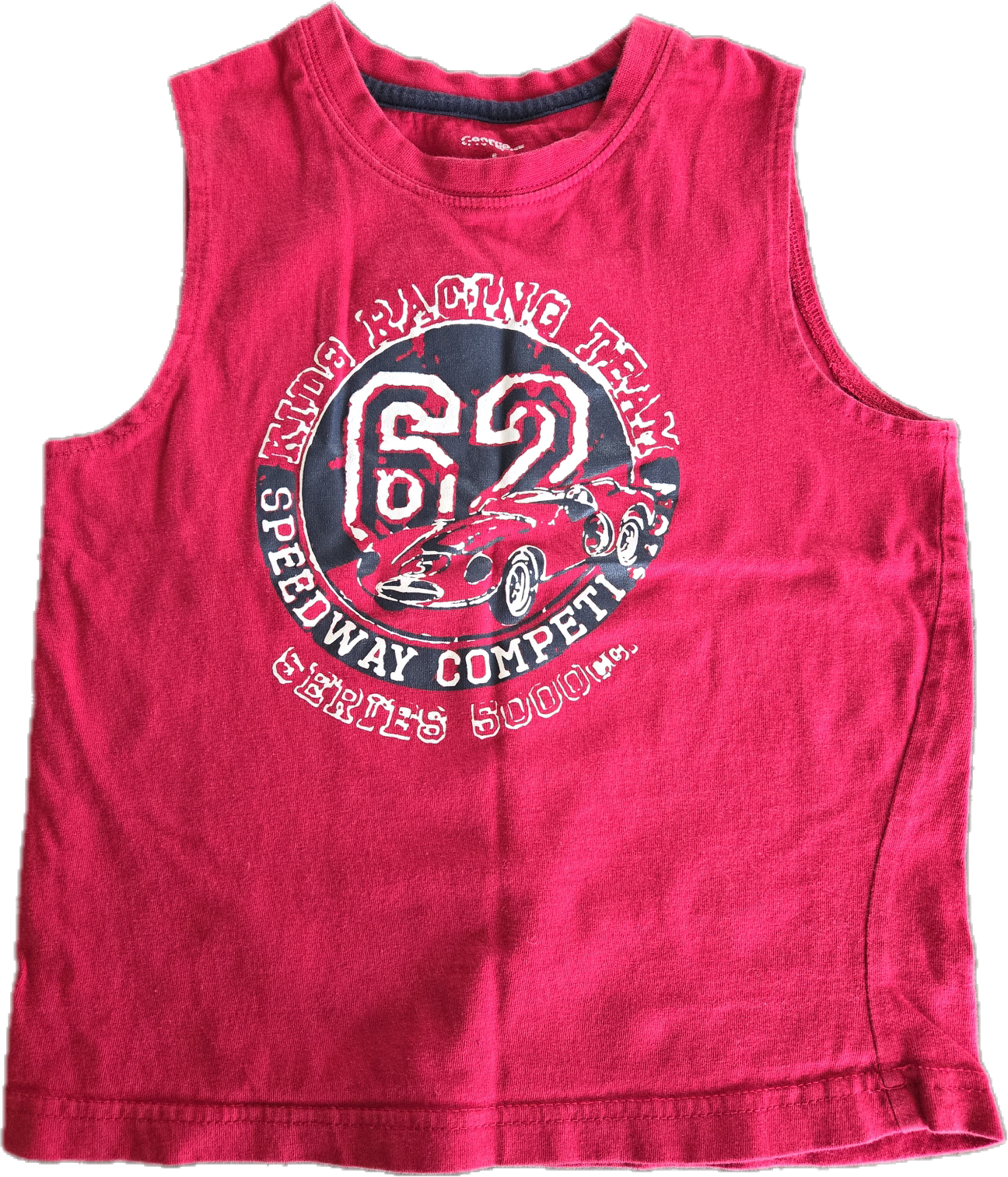 G - Camisole rouge voiture - 5 ans