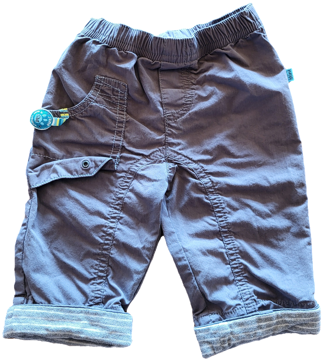 G - Pantalon bleu marine - 6/9 mois