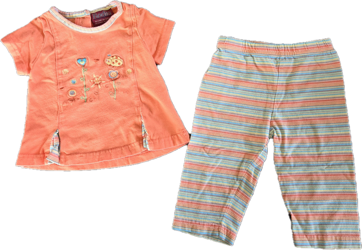 F - Ensemble saumon - 3/6 mois