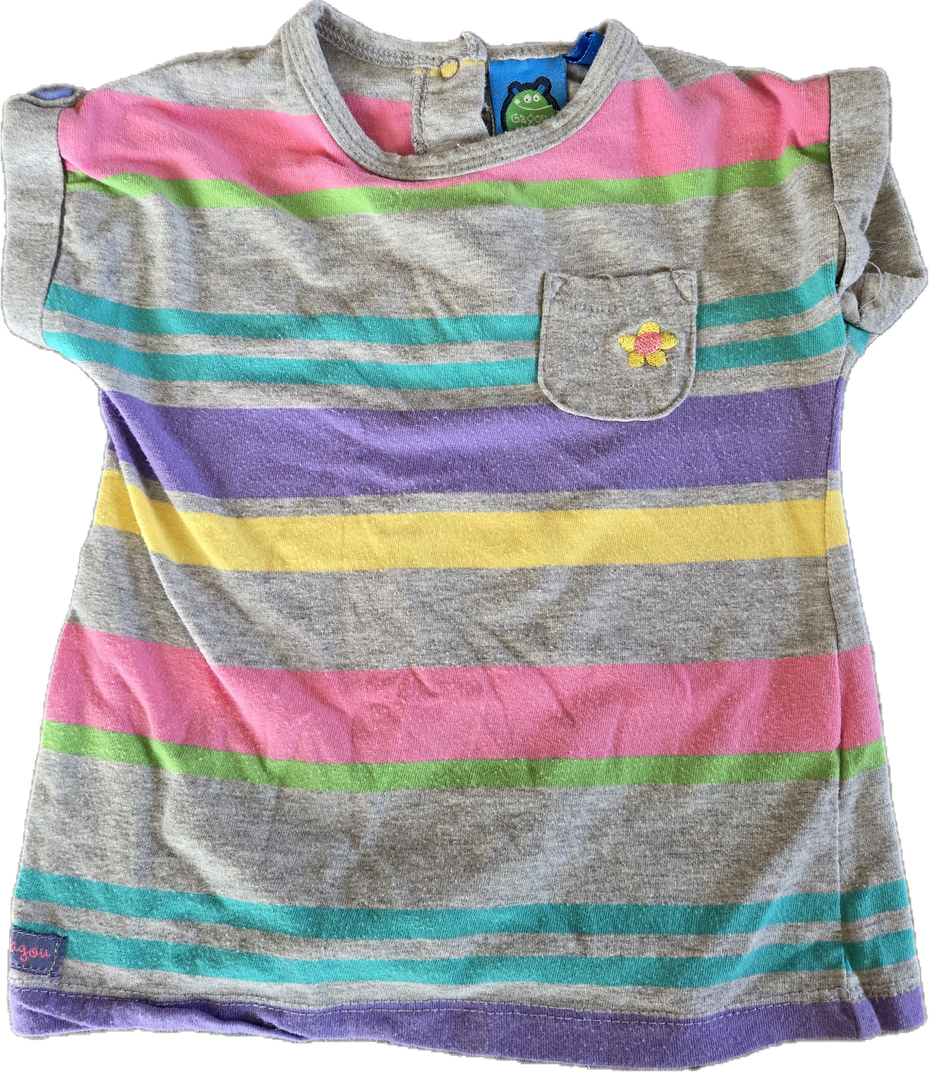 F - Chandail rayé - 6 mois