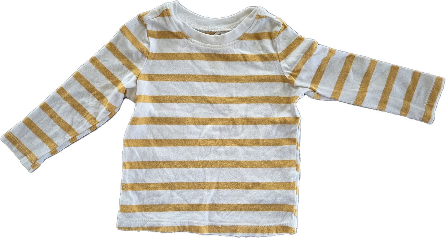 G / F - Chandail rayé - 12/18 mois