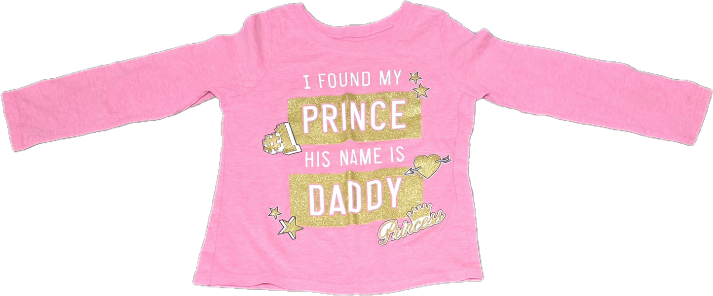 F - Chandail rose Prince Daddy - 2 ans