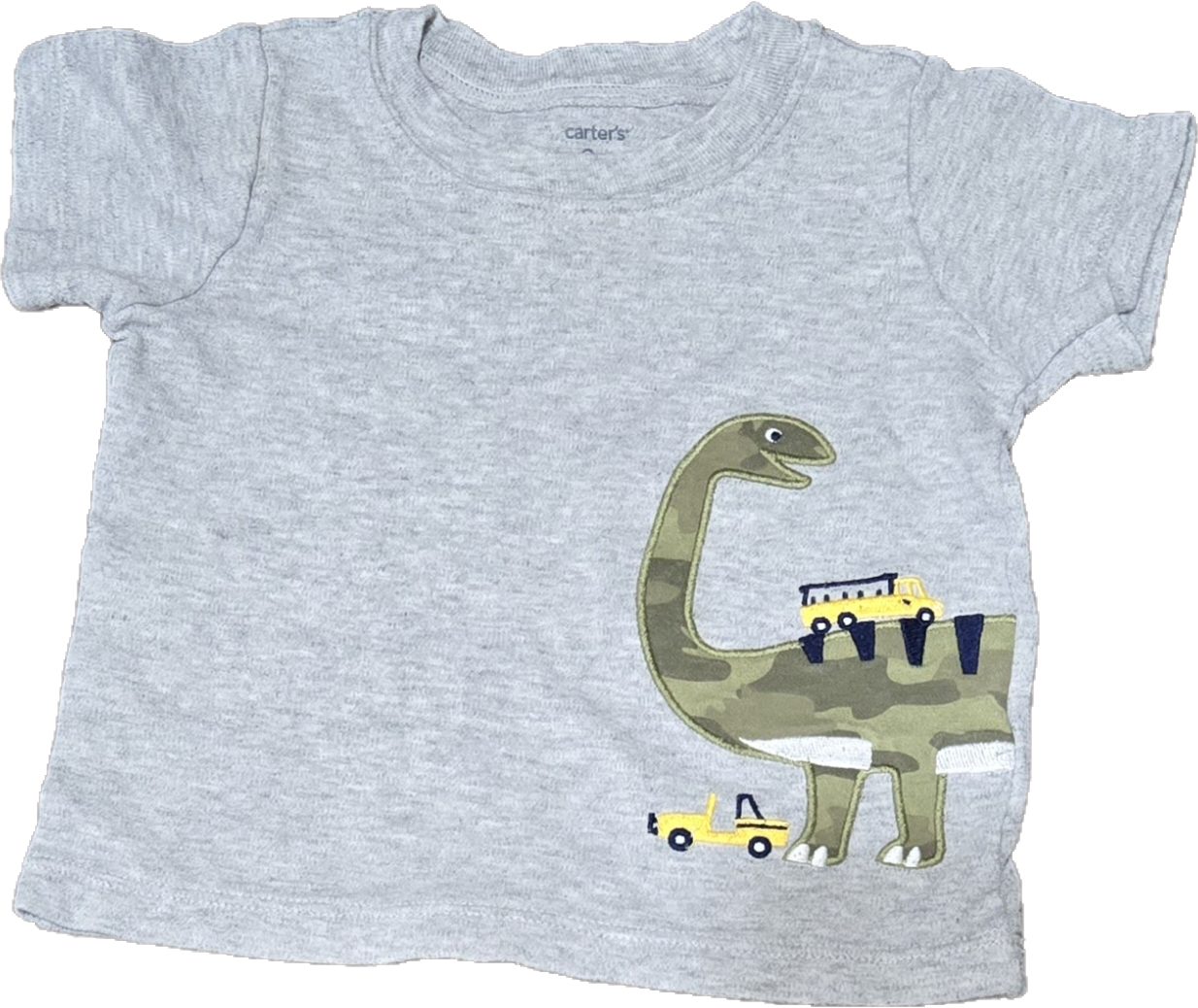 G - Chandail gris dino - 9 mois - Neuf