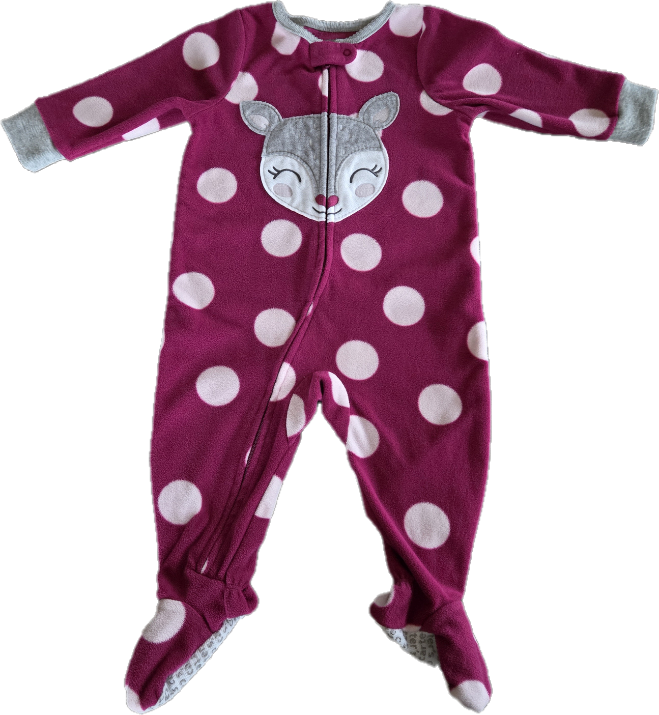 F - Pyjama rose foncé chevreuil - 9 mois - Neuf