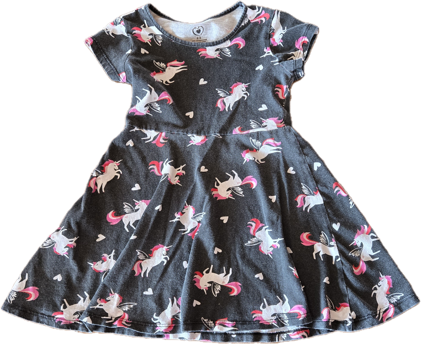 F - Robe noire licorne