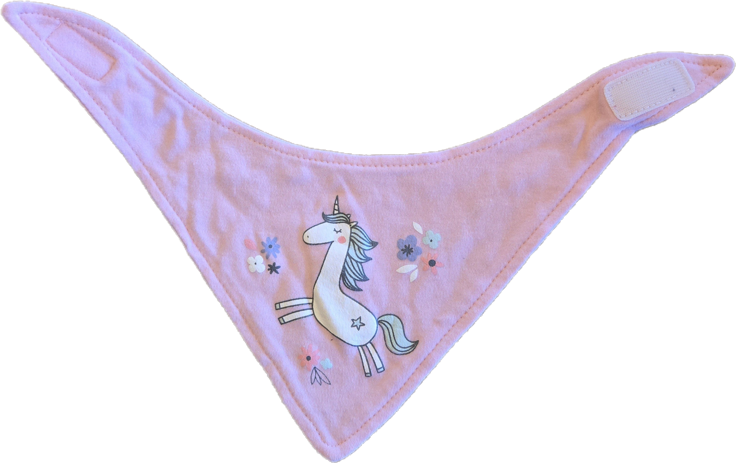 Bavoir licorne rose - Neuf