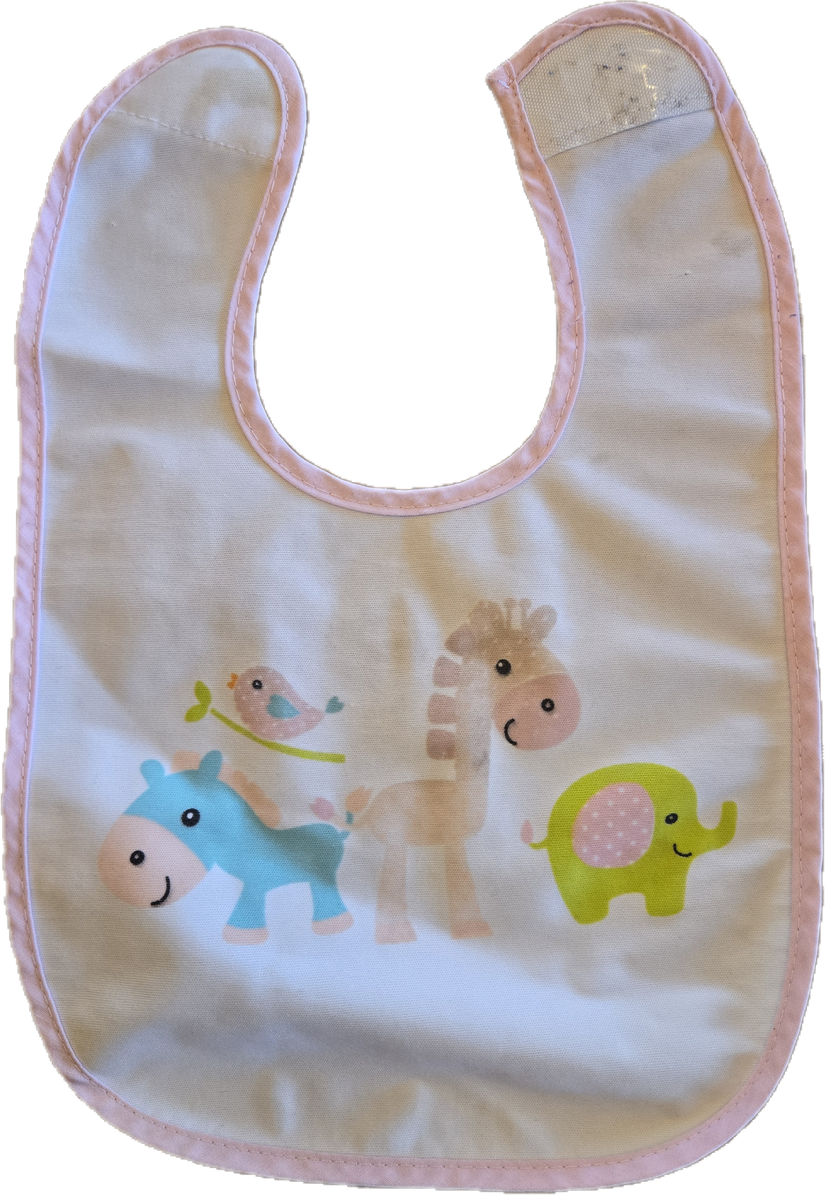 Bavoir blanc animaux