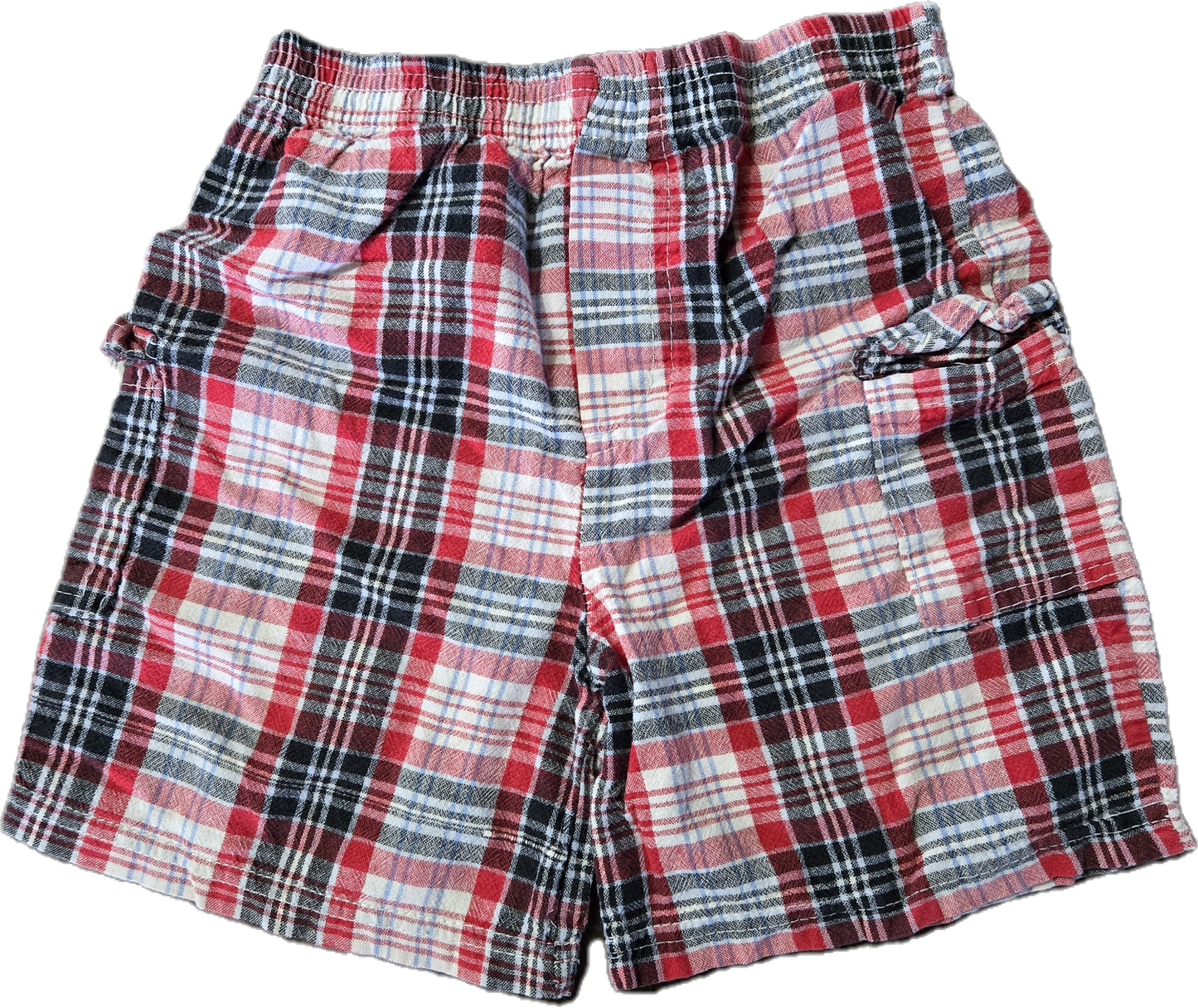 G - Short carreauté rouge - 4 ans