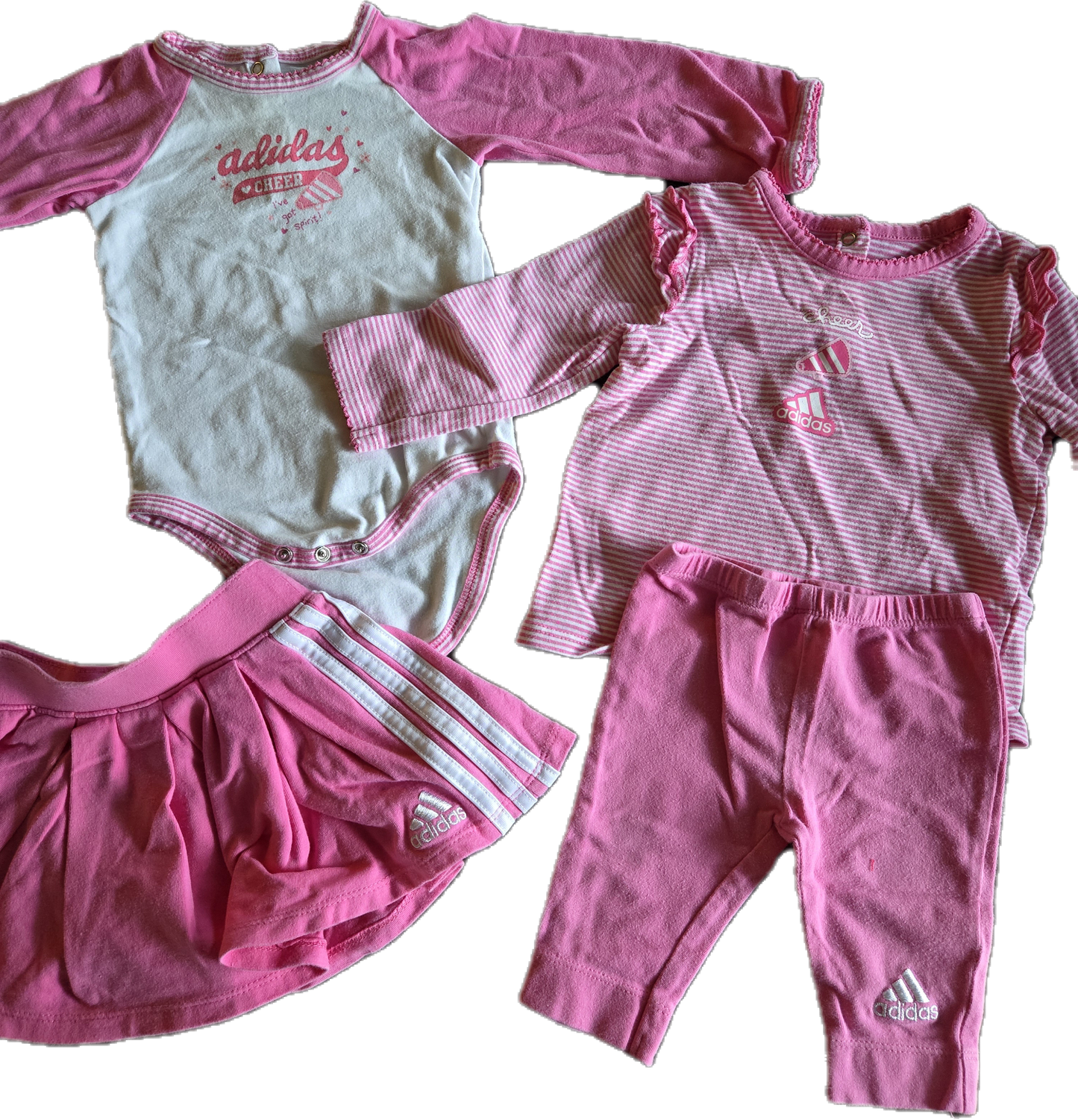 F - Ensemble Adidas rose - 6 mois