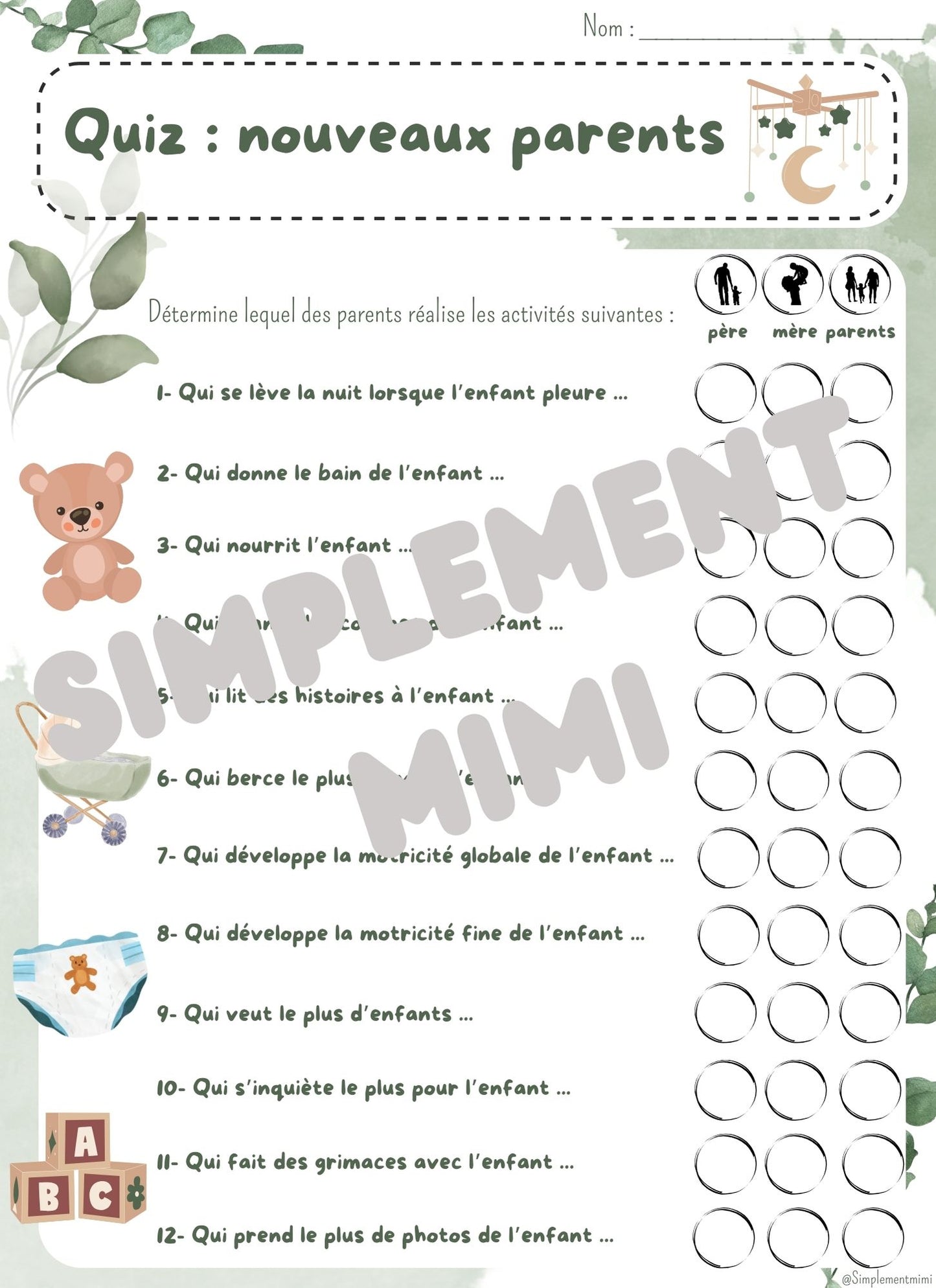 Quiz : nouveaux parents