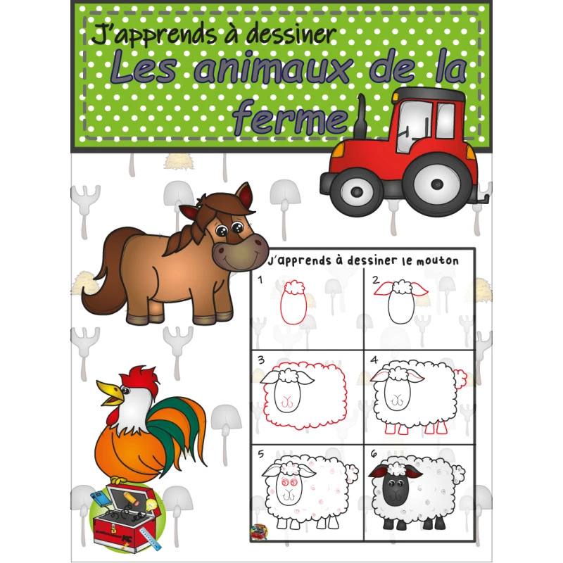J'apprends à dessiner : la ferme