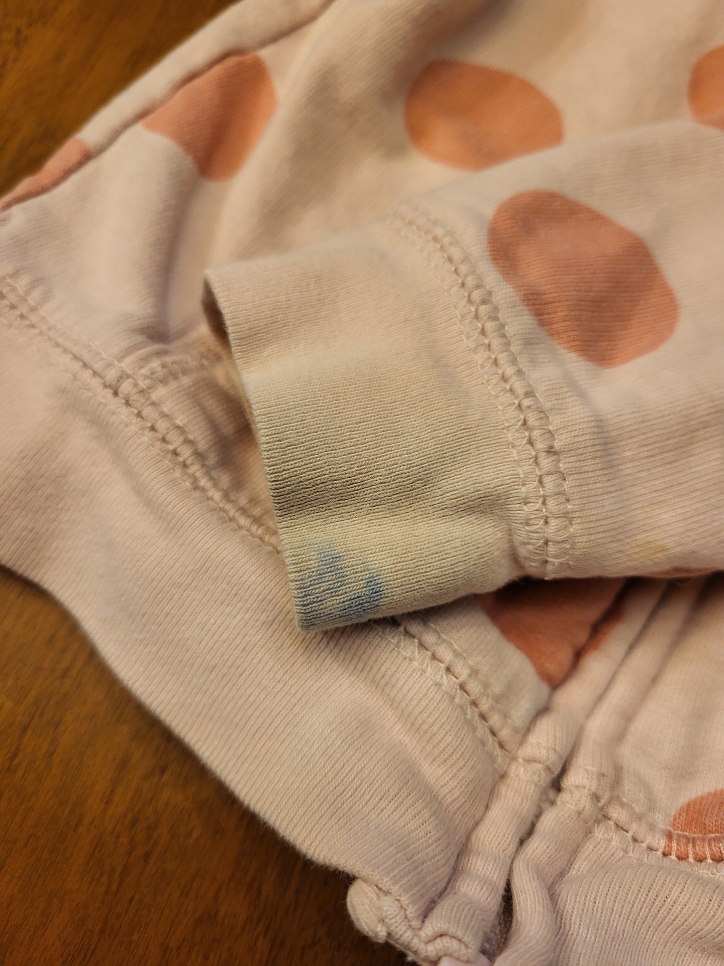 F - Coton zipper imparfait - 18 mois (taché)