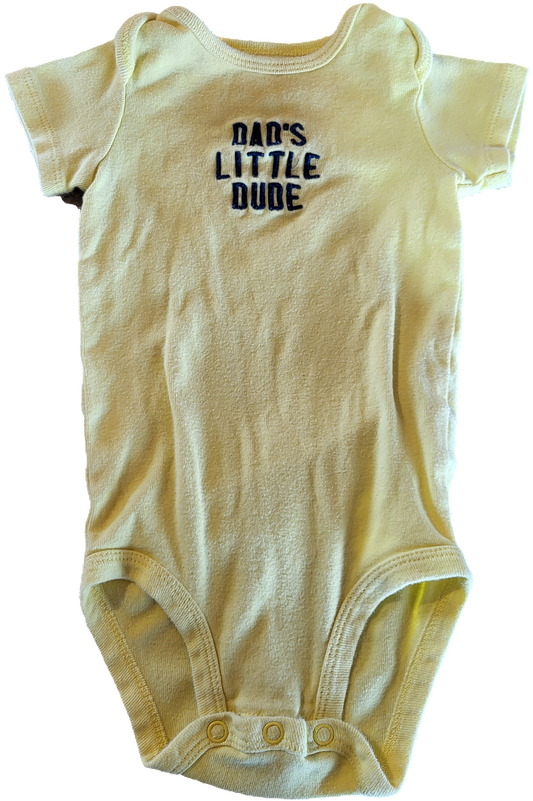 G- Cache-couche court jaune - 9 mois