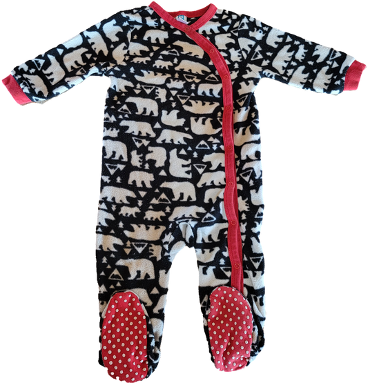 Pyjamas ours hiver  - 12 mois