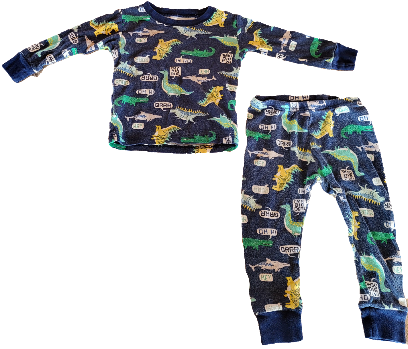 G- Pyjamas dino 2 morceaux- 18 mois