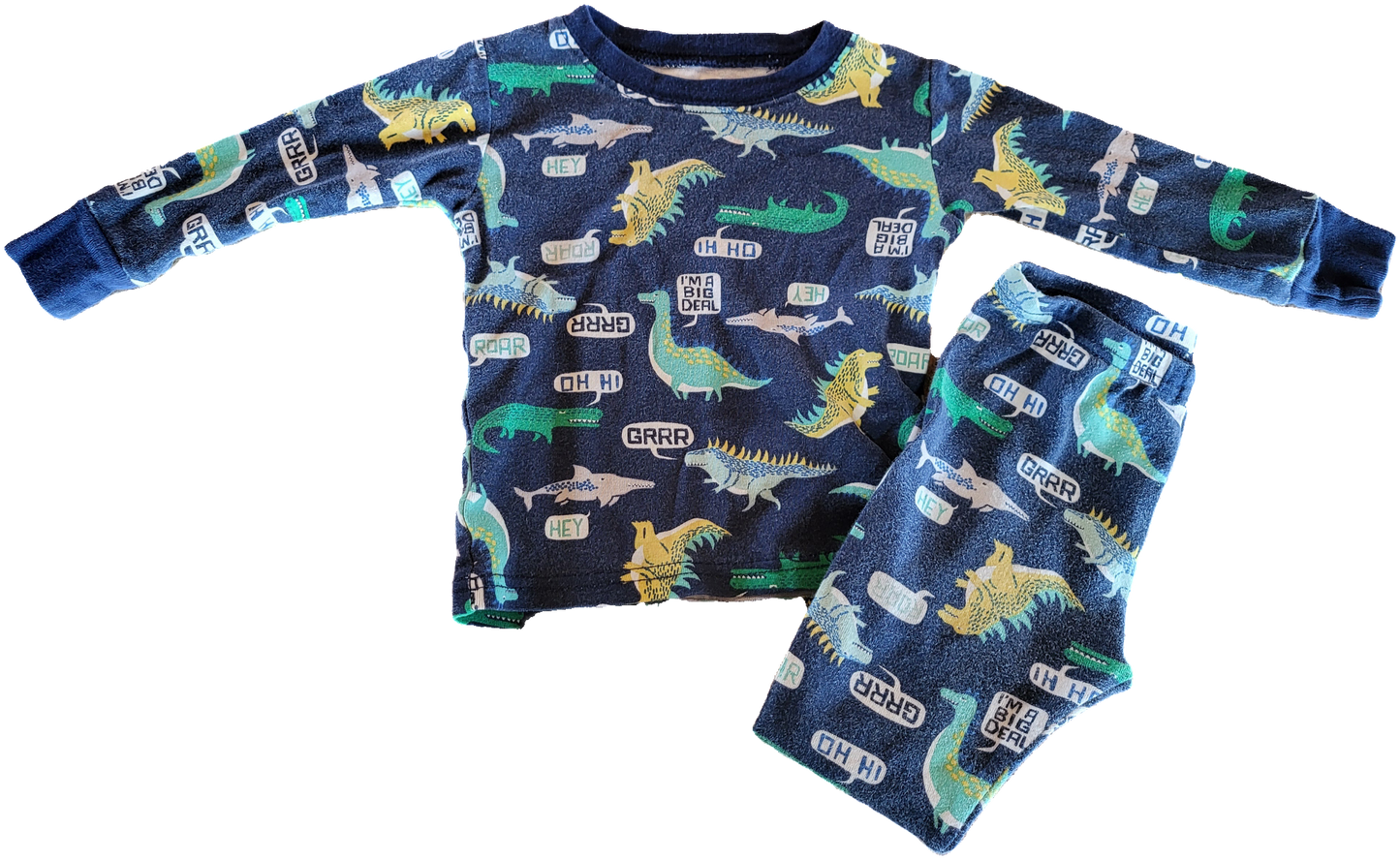 G- Pyjamas dino 2 morceaux- 18 mois