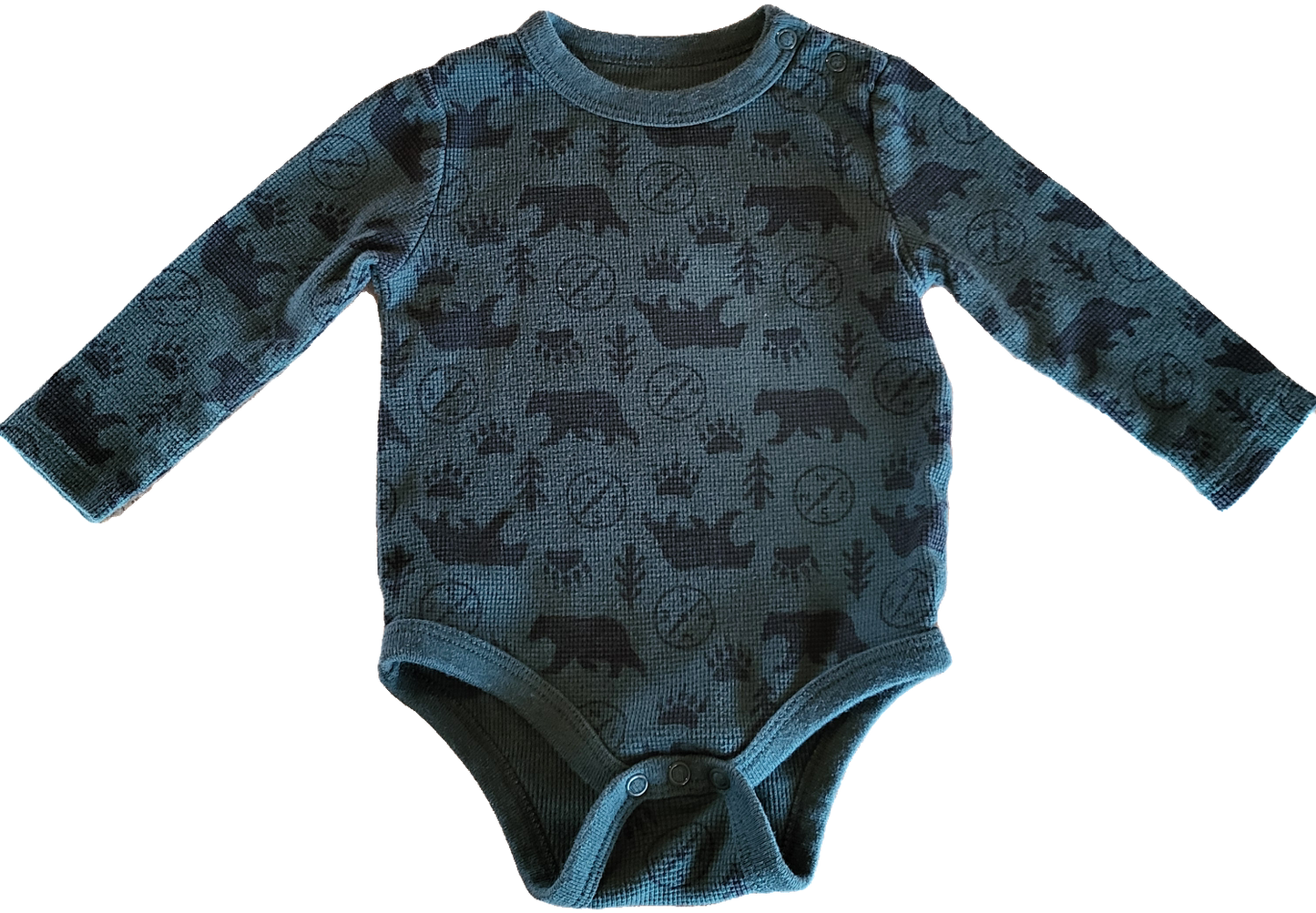 G- Cache-couche longs vert forêt - 6/12 mois -