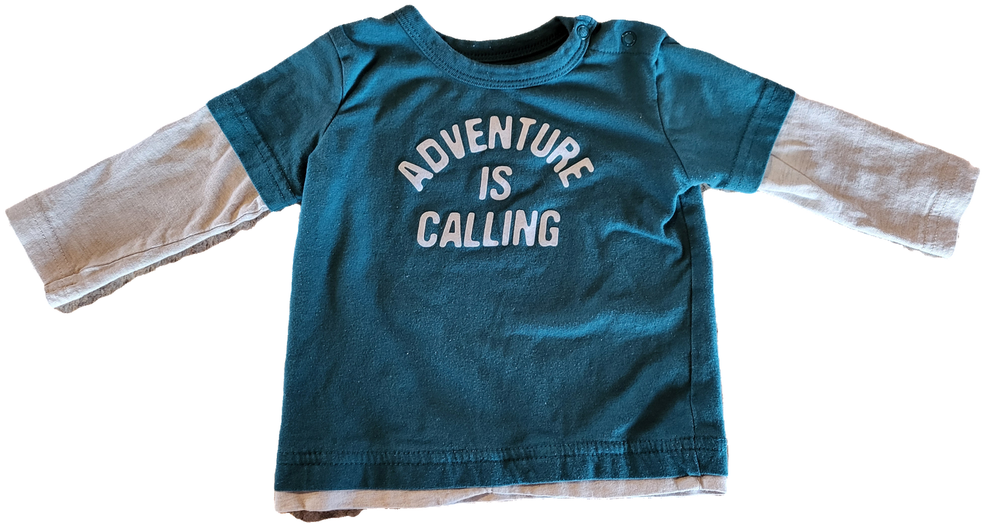 G - Chandail manche longue Adventure - 6/12 mois