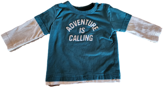 G - Chandail manche longue Adventure - 6/12 mois