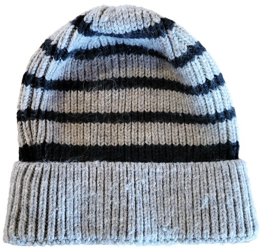 G- Tuque rayé gris