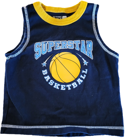 G- Camisole basket - 6/9 mois