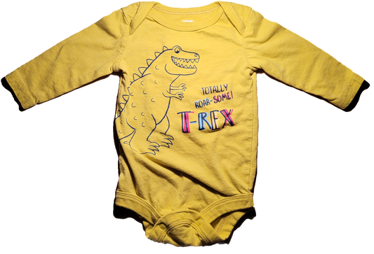 G- Cache-couche jaune manches longues - 0/3 mois