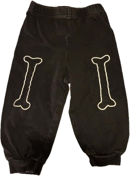 G- Pantalon noir os - 12 mois