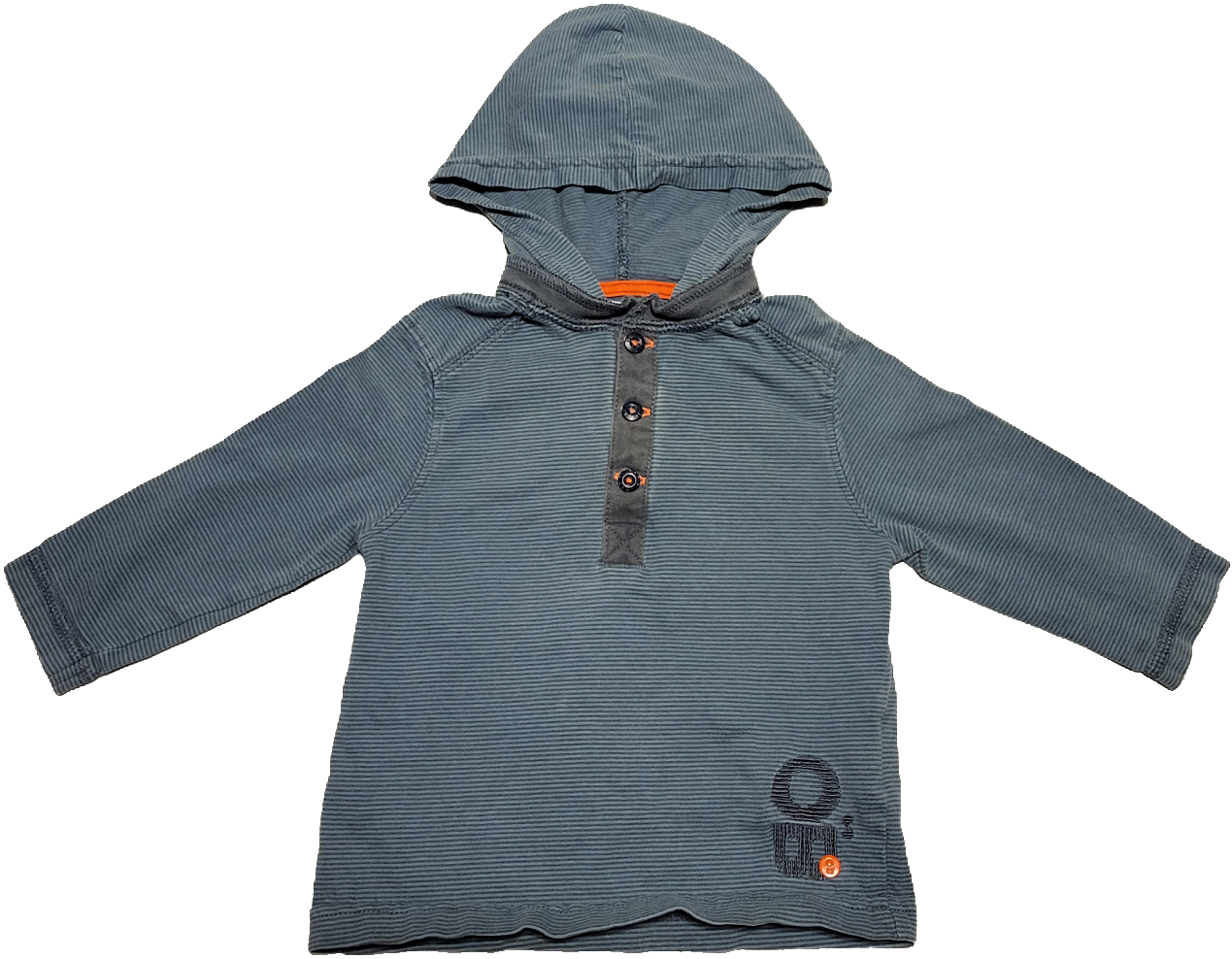 G-Chandail manches longues bleu - 12 mois